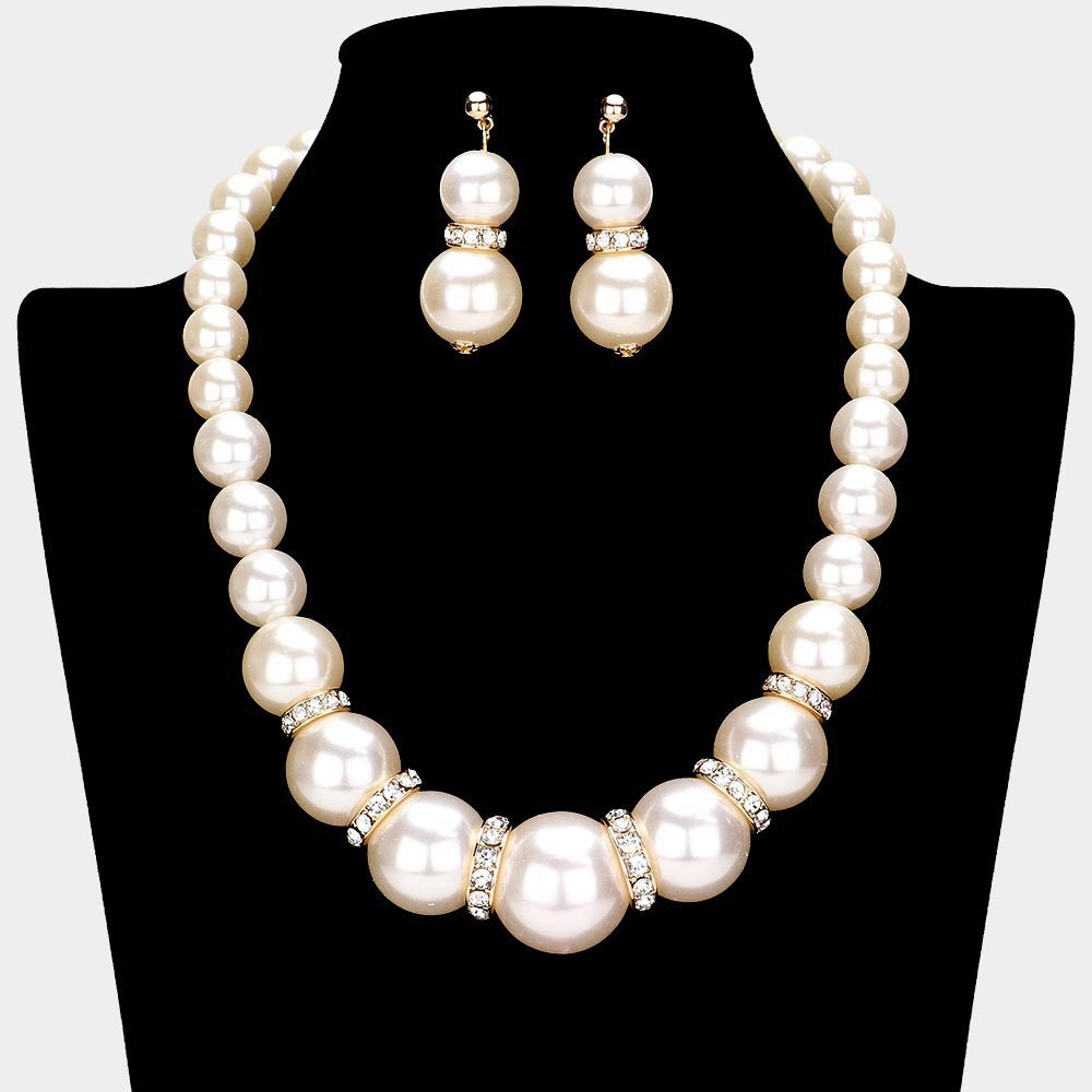 Chunky Freshwater Pearl Statement Necklace
